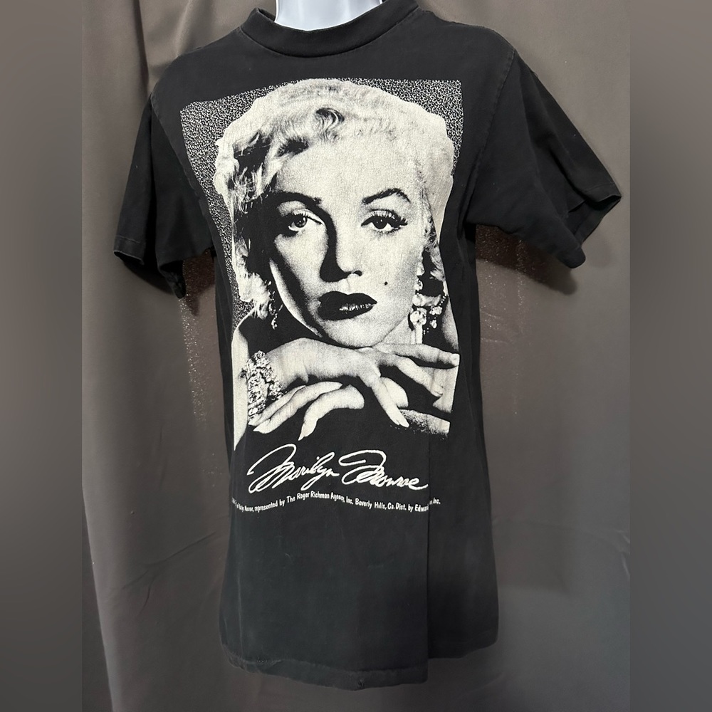 Vintage Single Stitch 1990 Marilyn Monroe T-Shirt - Black